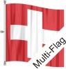 Fahne Schweiz CH gedruckt | 120 x 120 cm
