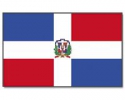 Dominikanische Republik gedruckt im Querformat | 90 x 150 cm