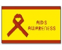 AIDS AWARNESS gedruckt im Querformat | 90 x 150 cm