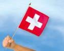 Schweiz Fahne / Flagge am Stab | 30 x 30 cm