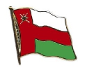Flaggen Pin Oman geschwungen | ca. 20 mm