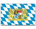 Bayern mit Staatswappen Hissfahne gedruckt quer | 90 x 150 cm