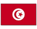 Tunesien Fahne / Flagge am Stab | 30 x 45 cm