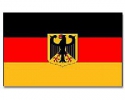 Deutschland mit Adler Fahne / Flagge am Stab | 30 x 45 cm