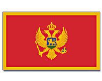 Montenegro Fahne / Flagge am Stab | 30 x 45 cm