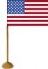 Tischfhnchen USA mit Fuss | 45 x 70 mm