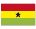Ghana Fahne / Flagge am Stab | 30 x 45 cm