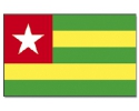 Togo Fahne / Flagge am Stab | 30 x 45 cm