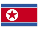 Nordkorea Fahne / Flagge am Stab | 30 x 45 cm