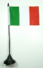 Italien Tisch-Fahne mit Fuss | 11 x 16 cm
