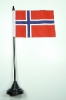 Norwegen Tisch-Fahne mit Fuss | 11 x 16 cm