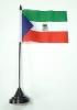 quatorialguinea Tisch-Fahne mit Fuss | 11 x 16 cm