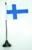 Finnland Tisch-Fahne mit Fuss | 11 x 16 cm