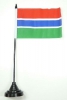 Gambia Tisch-Fahne mit Fuss | 11 x 16 cm