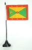 Grenada Tisch-Fahne mit Fuss | 11 x 16 cm