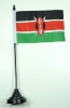 Kenia Tisch-Fahne mit Fuss | 11 x 16 cm