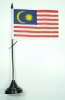 Malaysia Tisch-Fahne mit Fuss | 11 x 16 cm