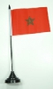 Marokko Tisch-Fahne mit Fuss | 11 x 16 cm