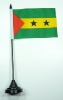 Sao Tome & Principe Tisch-Fahne mit Fuss | 11 x 16 cm