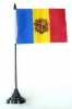 Andorra Tisch-Fahne mit Fuss | 11 x 16 cm