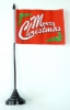 Merry Christmas Tisch-Fahne mit Fuss | 11 x 16 cm