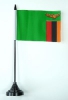 Sambia Tisch-Fahne mit Fuss | 11 x 16 cm