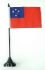 Samoa Tisch-Fahne mit Fuss | 11 x 16 cm