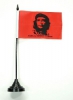 Che Guevara Tisch-Fahne mit Fuss | 11 x 16 cm