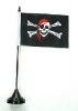 Pirat mit Kopftuch Tisch-Fahne mit Fuss | 11 x 16 cm