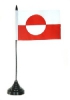 Grnland Tisch-Fahne mit Fuss | 11 x 16 cm