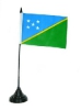Salomonen Inseln Tisch-Fahne mit Fuss | 11 x 16 cm