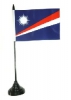 Marshall Inseln Tisch-Fahne mit Fuss | 11 x 16 cm