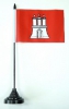 Hamburg Tisch-Fahne mit Fuss | 10 x 15 cm