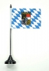 Freistaat Bayern Tisch-Fahne mit Fuss | 11 x 16 cm