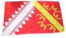 Fahne / Flagge Elsass gedruckt | 90 x 150  cm