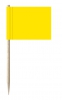 Mini-Fahnen gelb | 30 x 40 mm