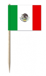 Mini-Fahnen Mexiko | 30 x 40 mm