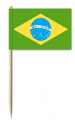 Mini-Fahnen Brasilien | 30 x 40 mm