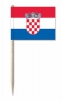 Mini-Fahnen Kroatien | 30 x 40 mm