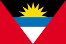 Antigua und Barbuda Fahne / Flagge am Stab | 30 x 45 cm