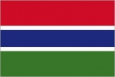 Gambia Fahne / Flagge am Stab | 30 x 45 cm