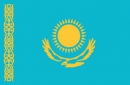 Kasachstan Fahne / Flagge am Stab | 30 x 45 cm