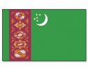 Turkmenistan Fahne / Flagge am Stab | 30 x 45 cm