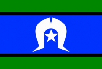 Torres-Strait-Insulaner Fahne gedruckt | 90 x 150 cm
