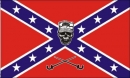 Konfderierte Soldaten/Confederate Soldier Skull Fahne gedruckt | 90 x 150 cm