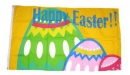 Frohe Ostern / Happy Easter Fahne gedruckt | 60 x 90 cm