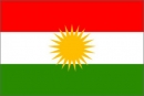Kurdistan Fahne gedruckt | 150 x 250 cm