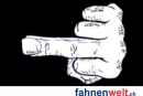 Mittelfinger / Middle Finger  Fahne gedruckt | 90 x 150 cm