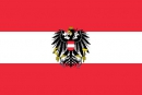 sterreich mit Adler / Austria  mit Adler  Fahne gedruckt | 60 x 90 cm