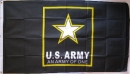 US Army Black / Schwarz Fahne gedruckt | 90 x 150 cm